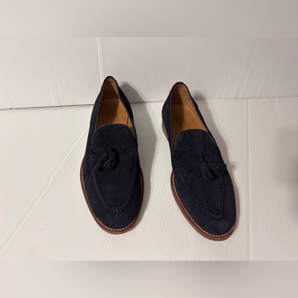 Mossimo Dutti Navy suede tassel loafer shoe men size EU 43